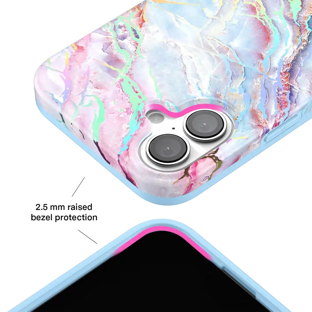 Holo Moonstone Marble iPhone Case