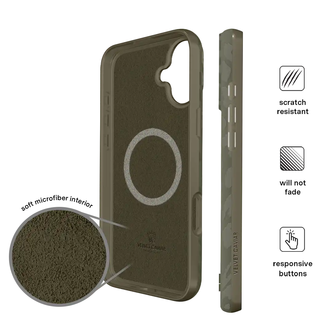 Olive Leopard iPhone Case