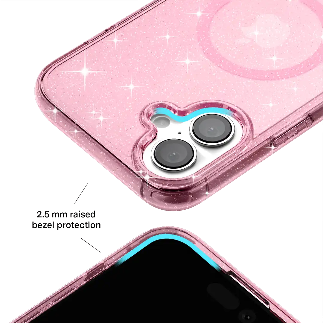 Pink Stardust Glitter iPhone Case