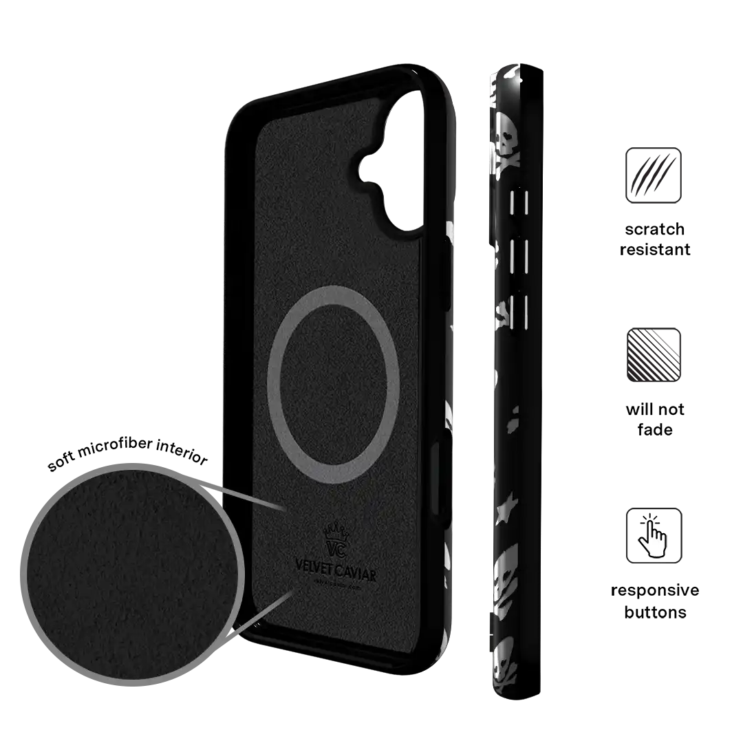 Chrome Skulls iPhone Case