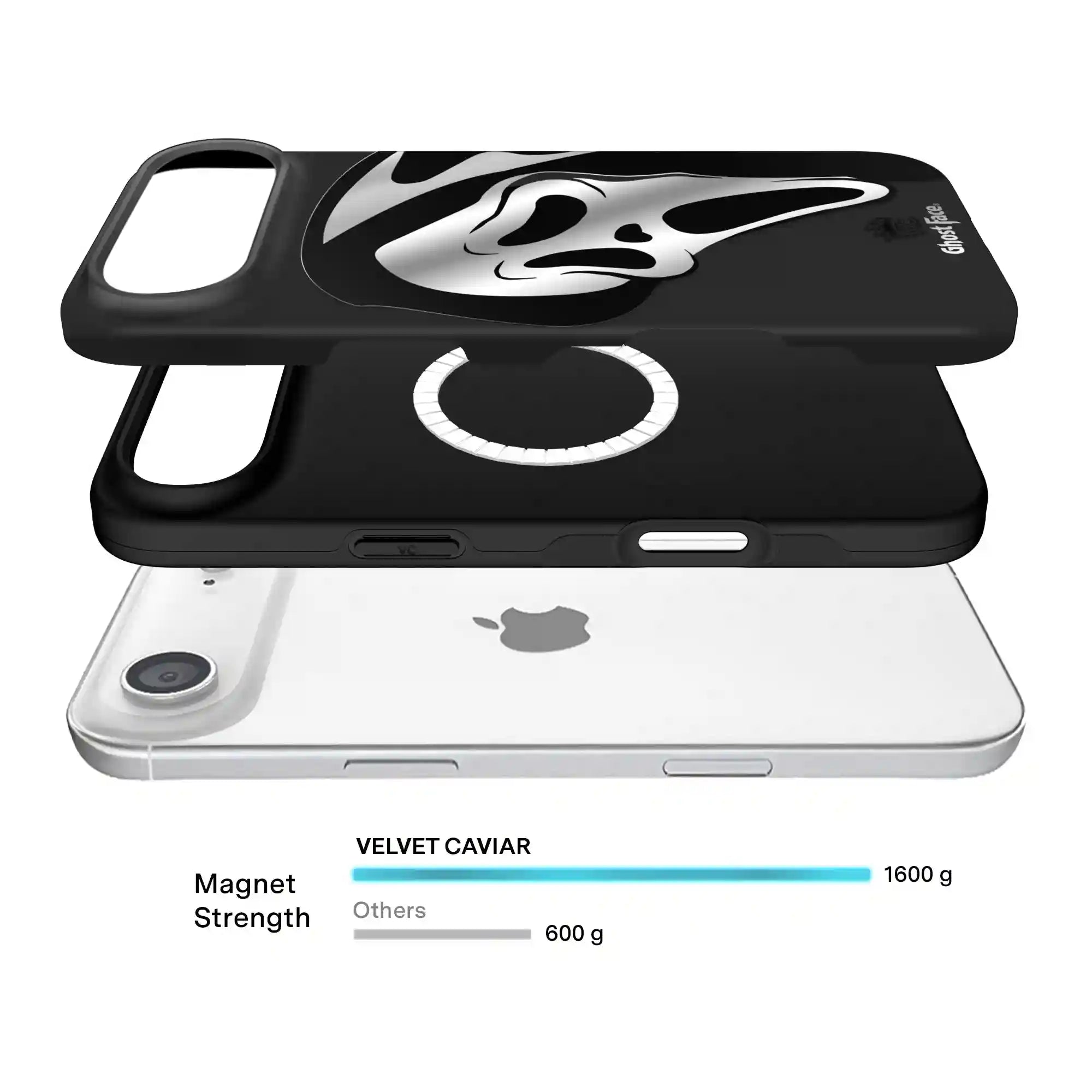 Ghost Face Killer Chrome iPhone Case