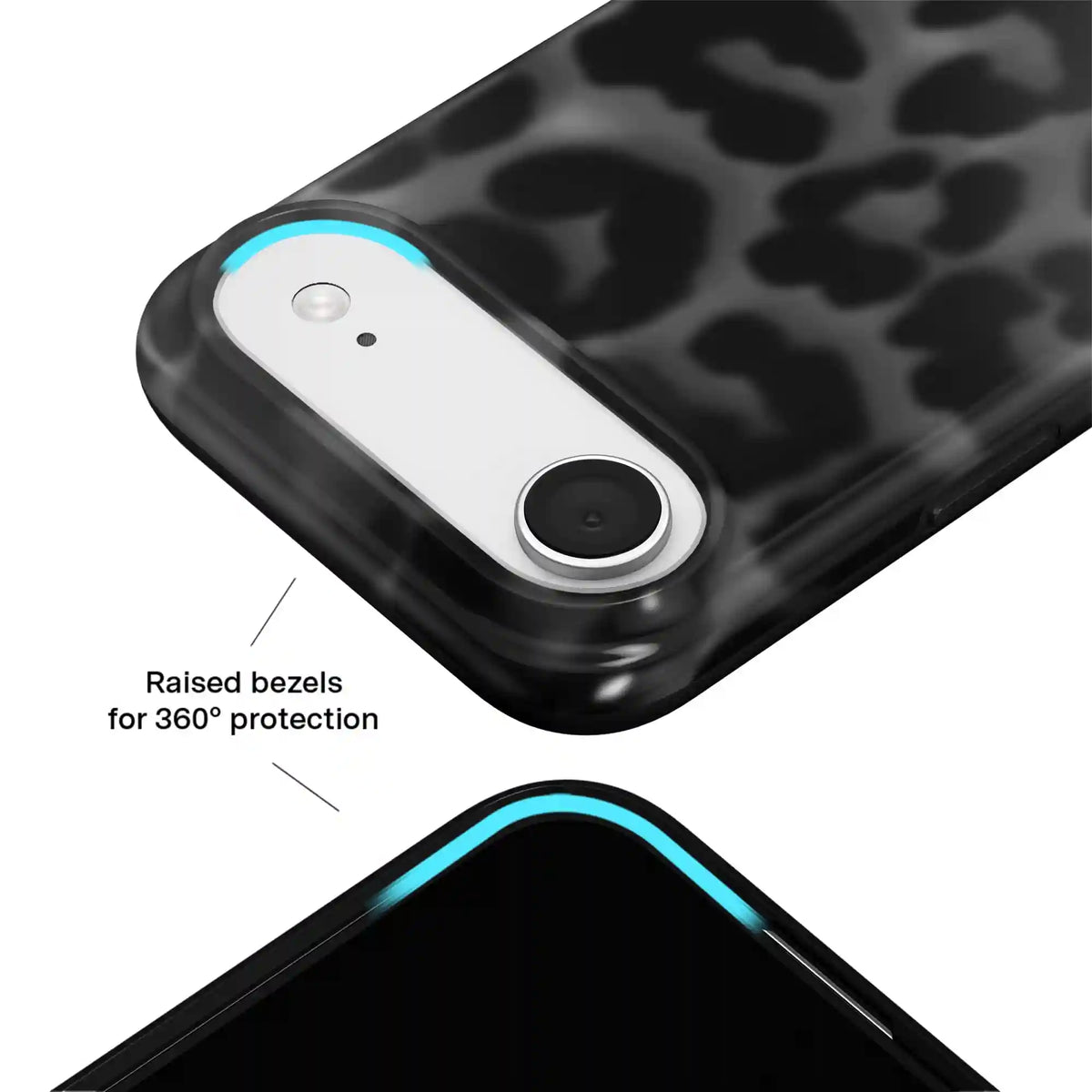 It Girl Black Leopard iPhone Case