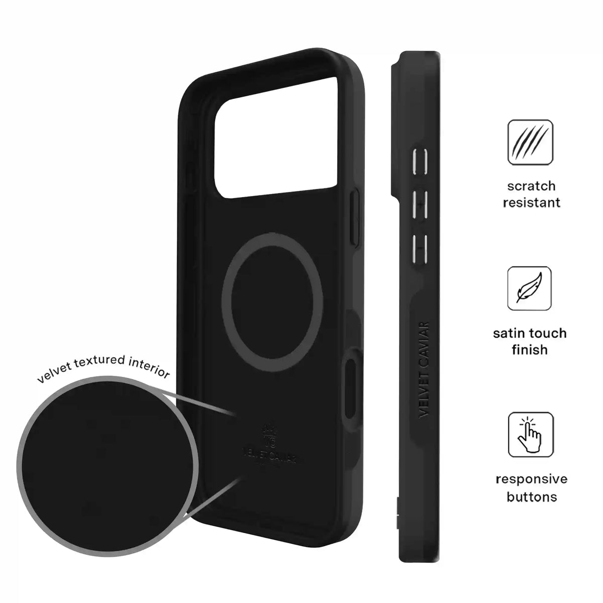 Just Black iPhone Case