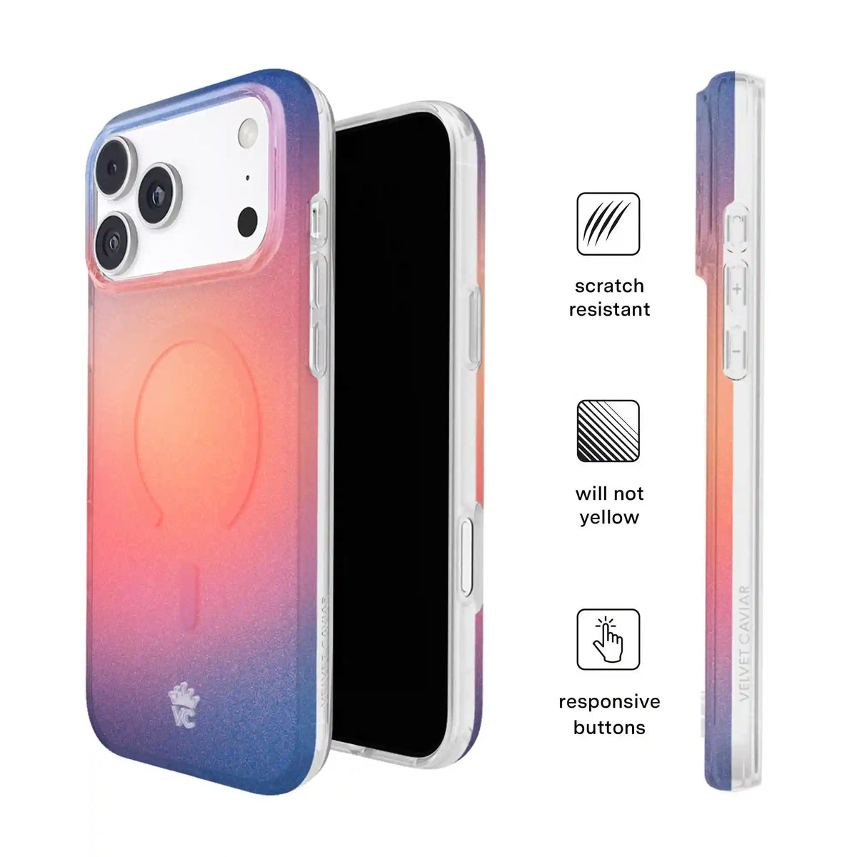 Sunset Glow Aura iPhone Case