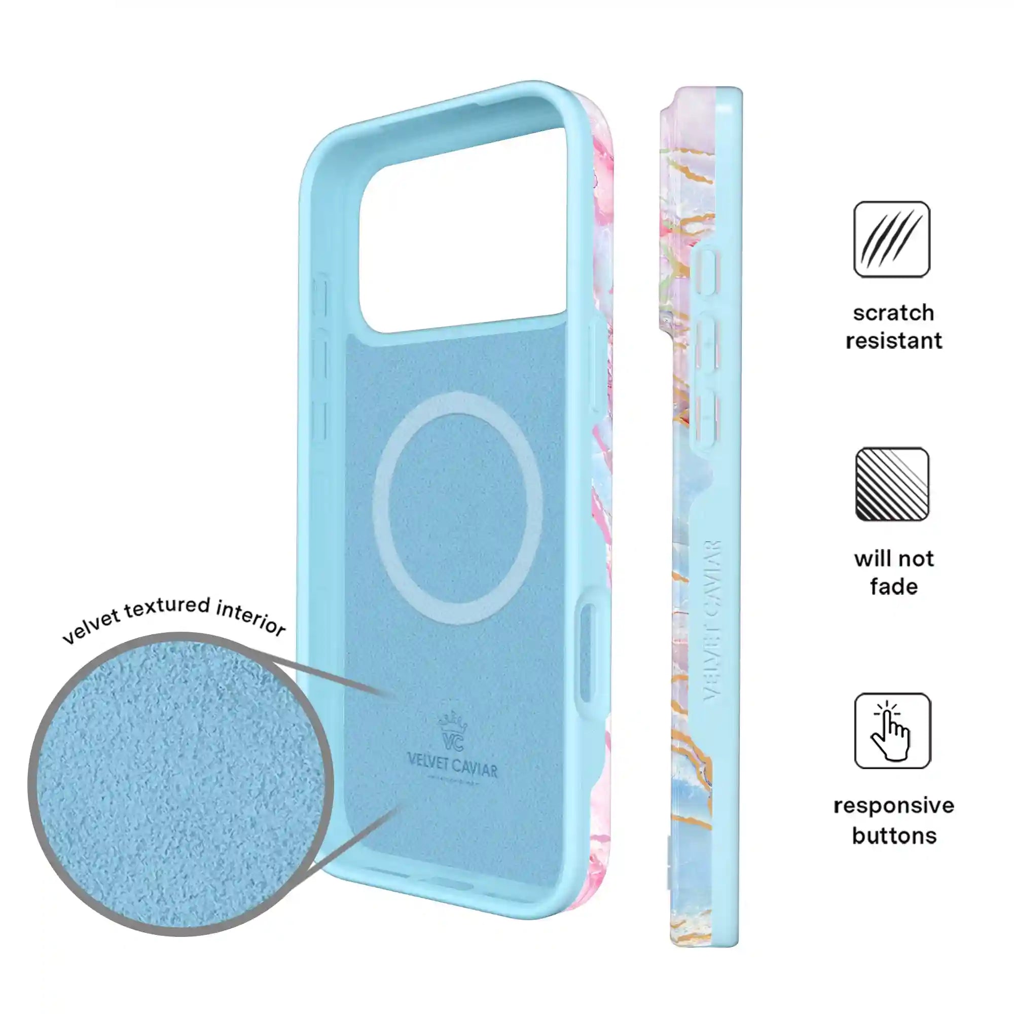 Holo Moonstone Marble iPhone Case