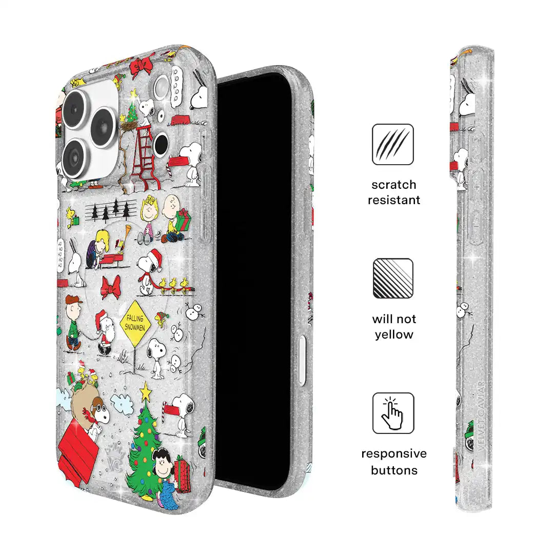 Snoopy Christmas Glitter iPhone Case