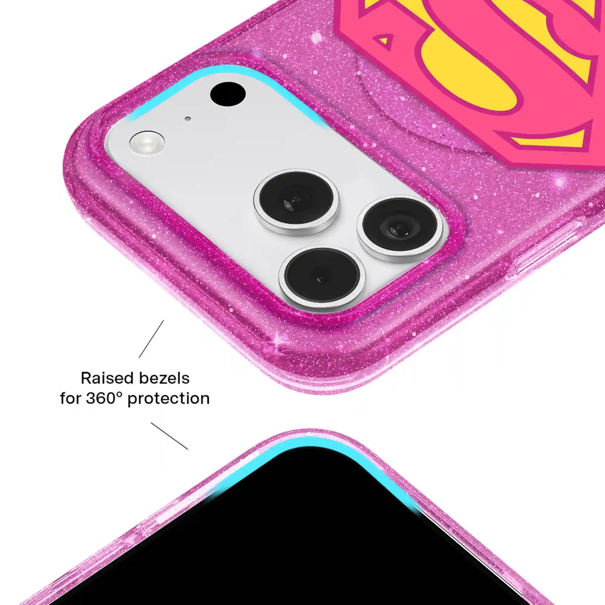 Supergirl Stardust Glitter iPhone Case