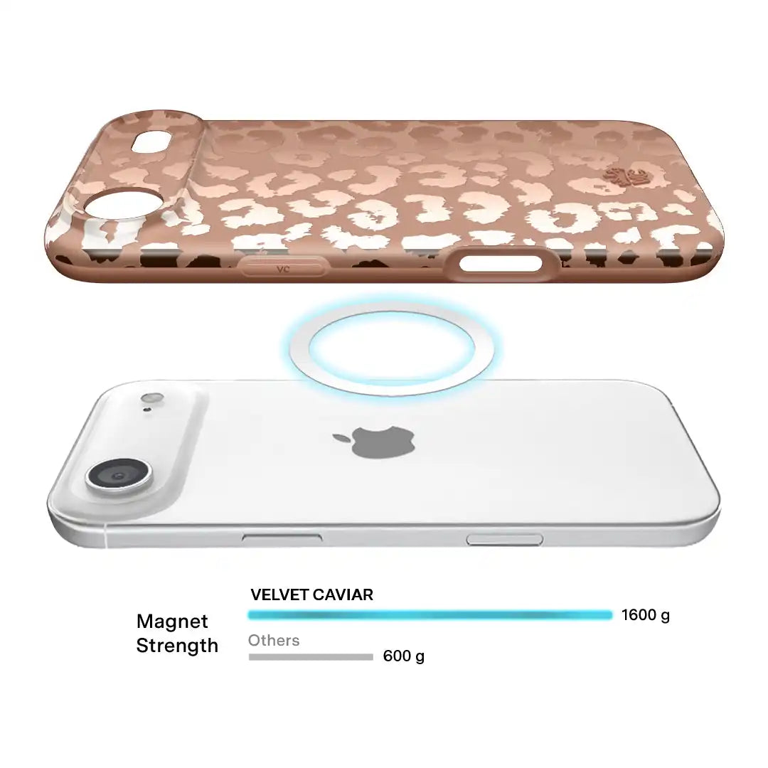 Bronze Chrome Leopard iPhone Case