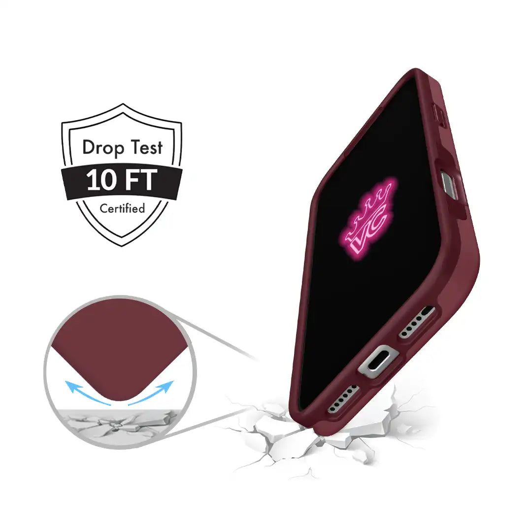 Burgundy 1990 iPhone Case