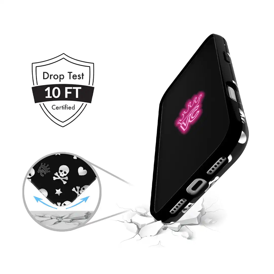 Chrome Skulls iPhone Case