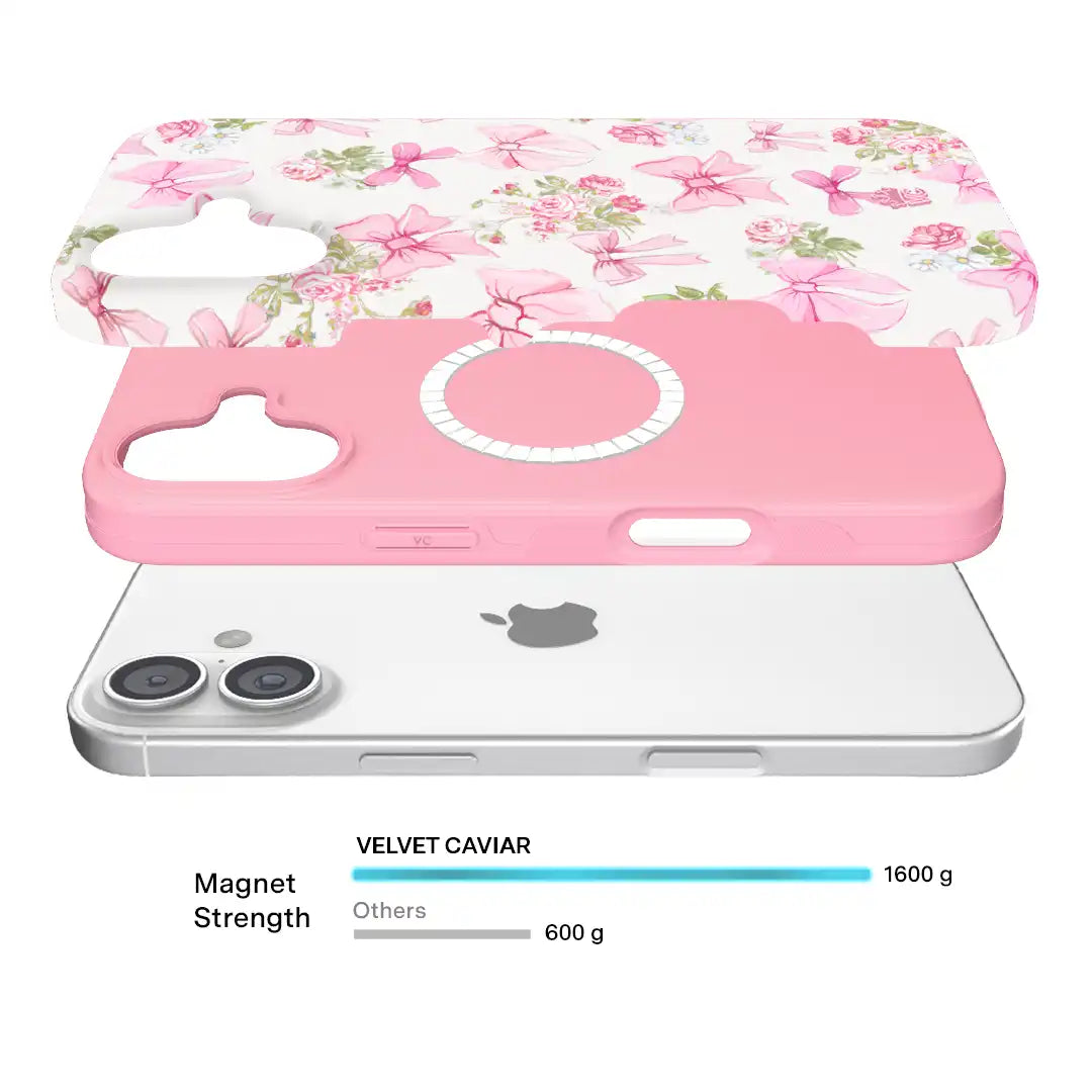 Posie Pink Bow iPhone Case
