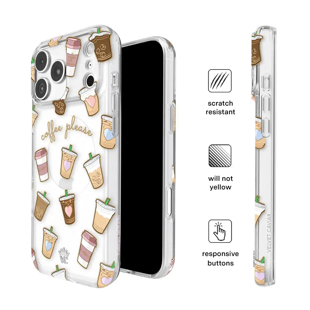 Coffee First iPhone Case