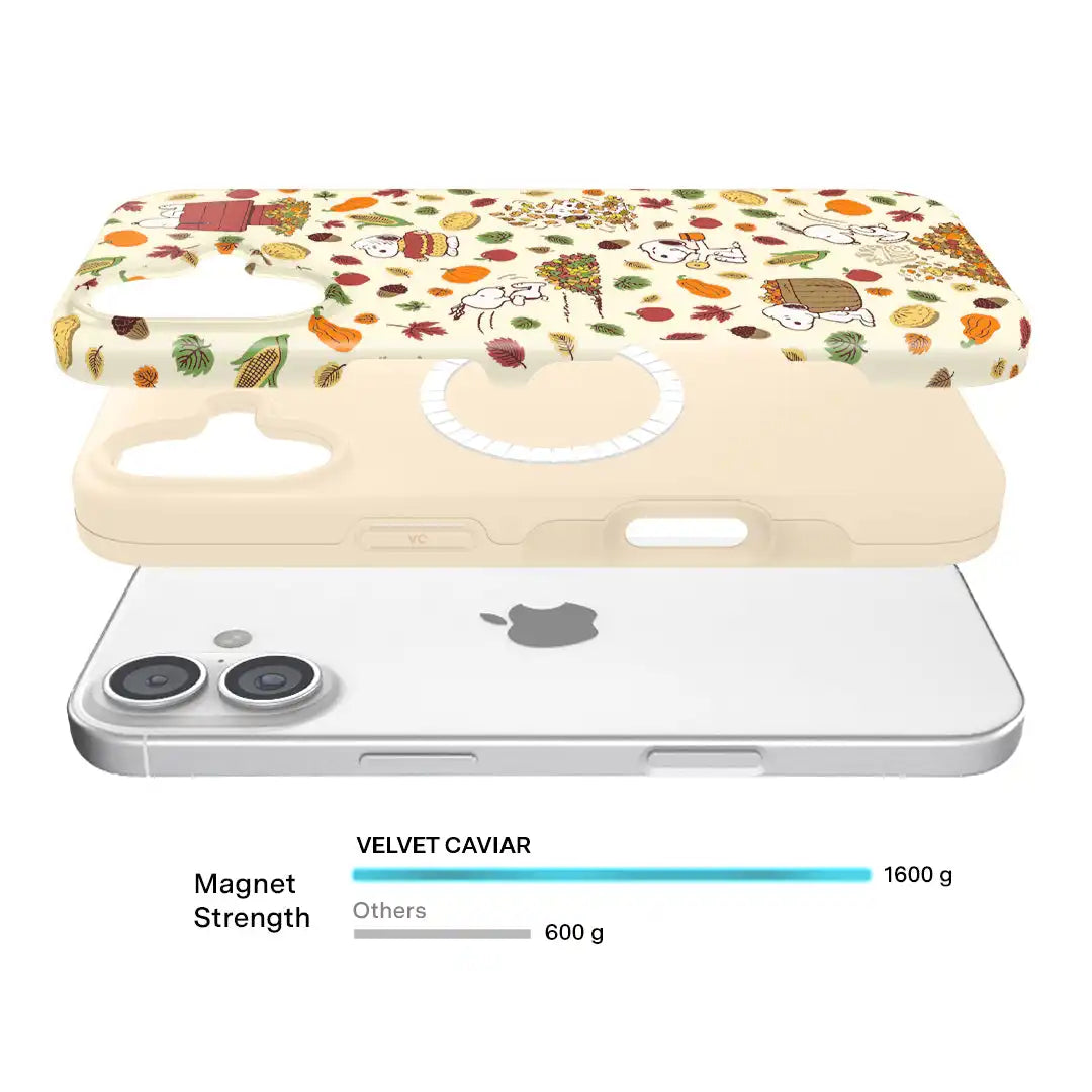 Snoopy Autumn Leaves iPhone Case