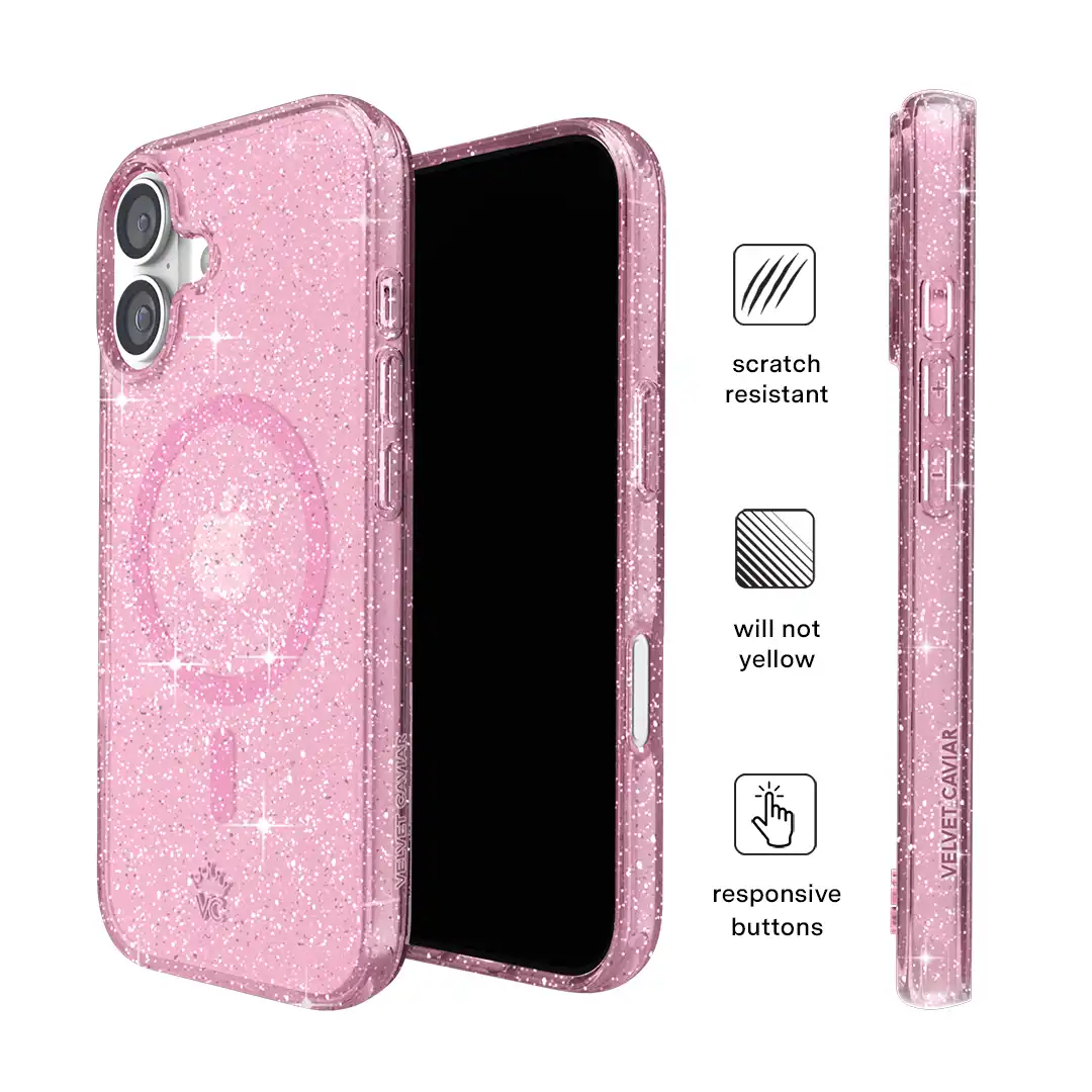 Pink Stardust Glitter iPhone Case