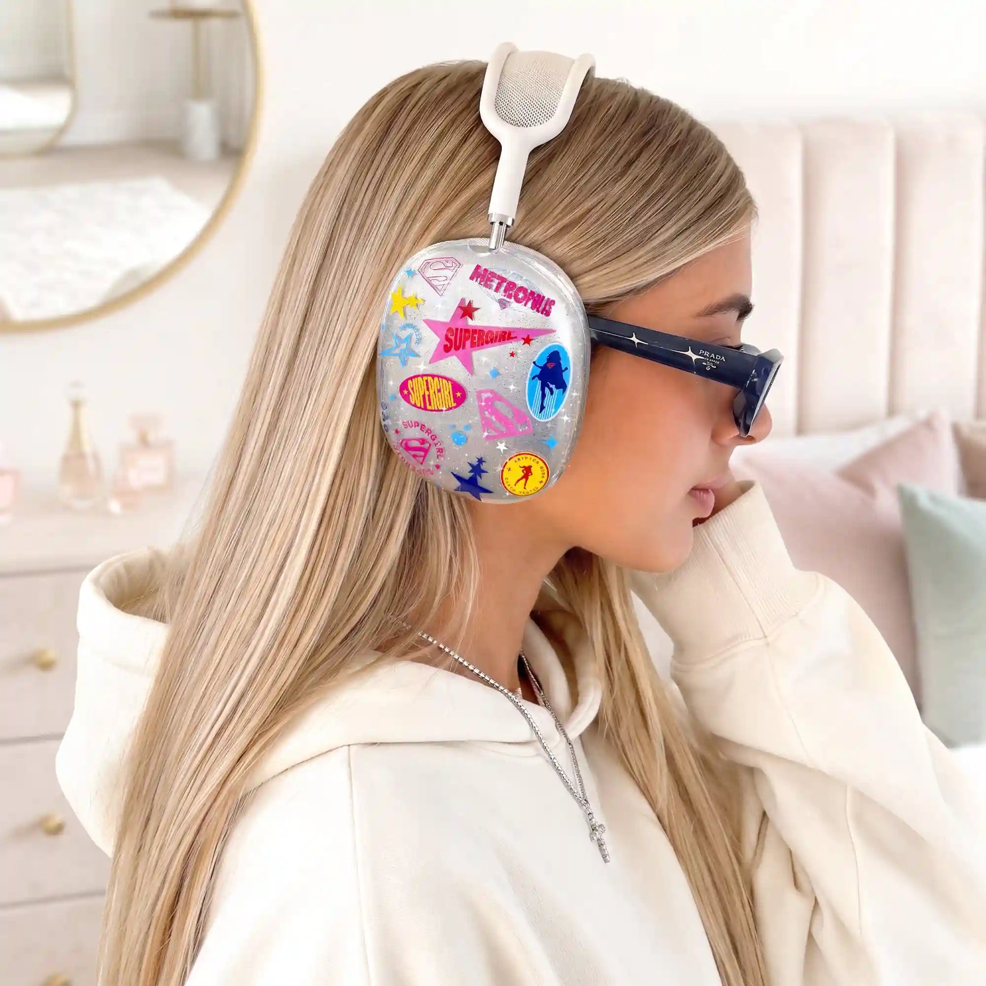 Supergirl Krypto Glitter AirPod Max Case