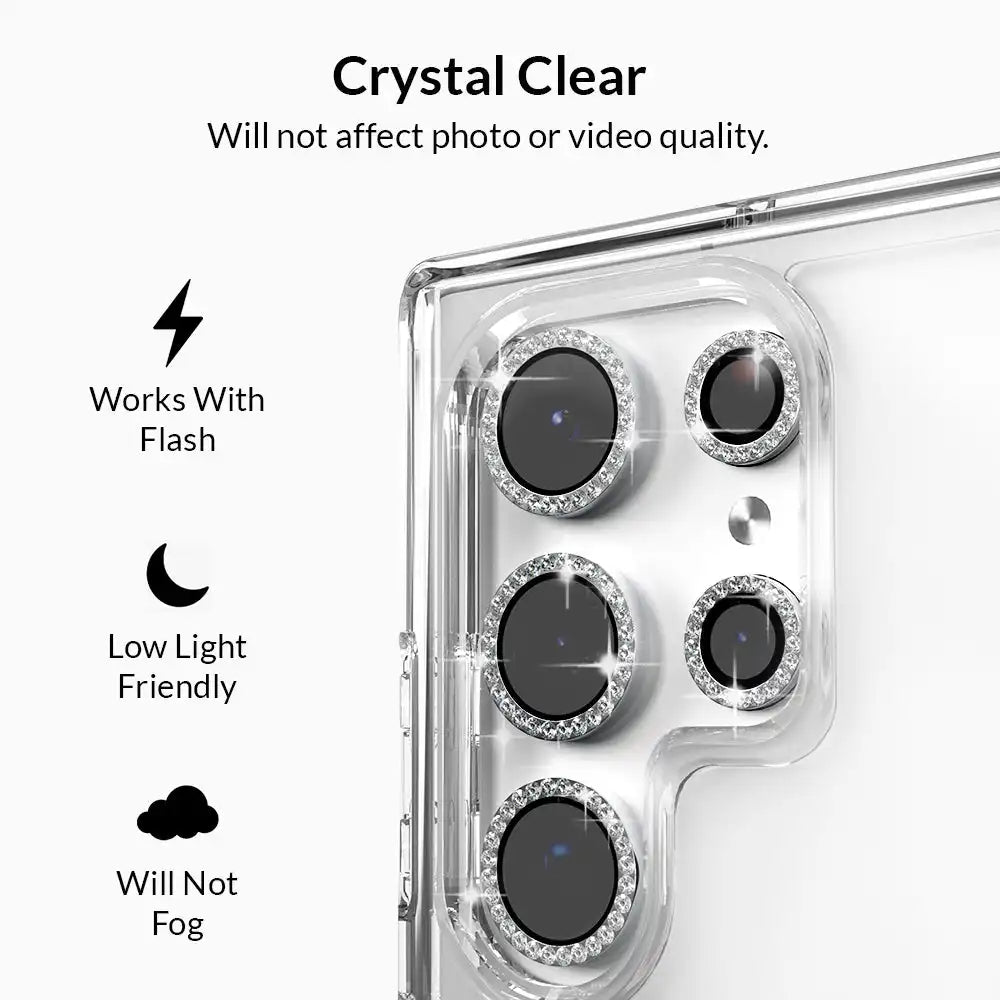 Crystal Glam Camera Lens Protector for Samsung