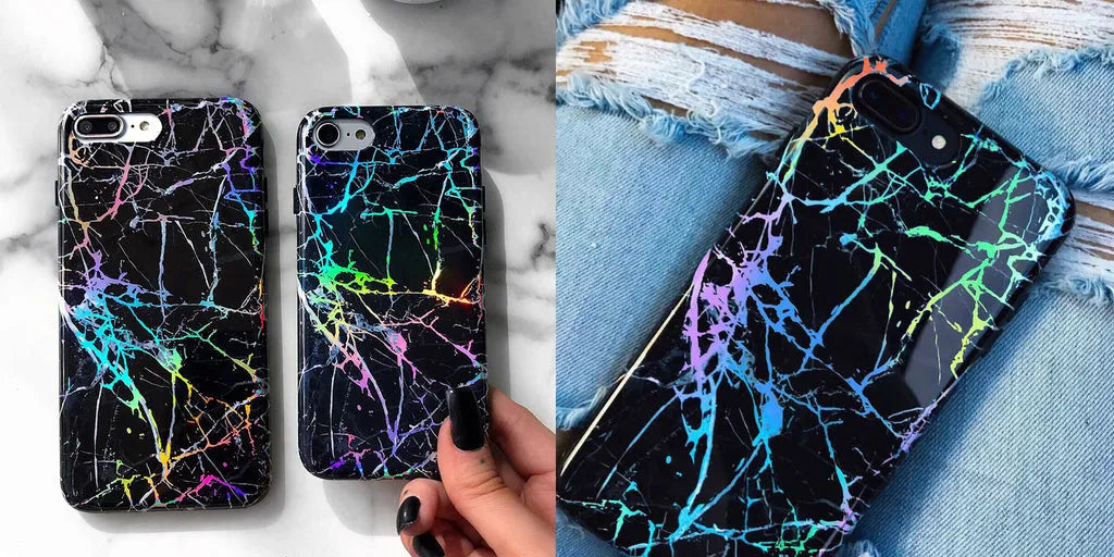 Holo Black Marble Samsung Galaxy Case