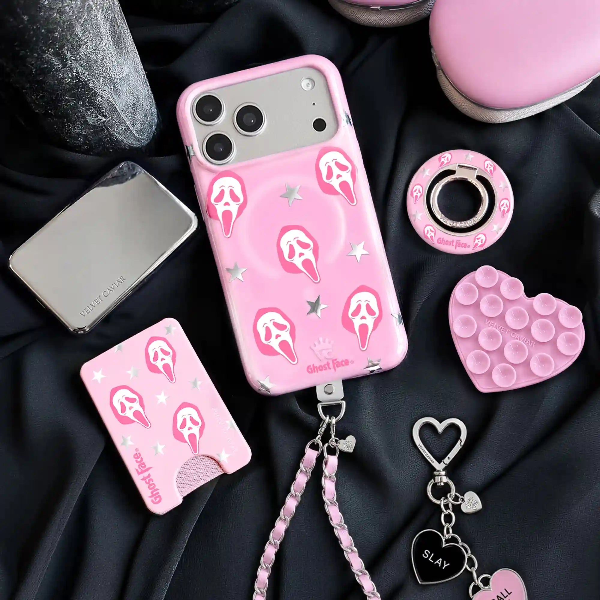 Ghost Face Call Me Pink MagSafe Wallet