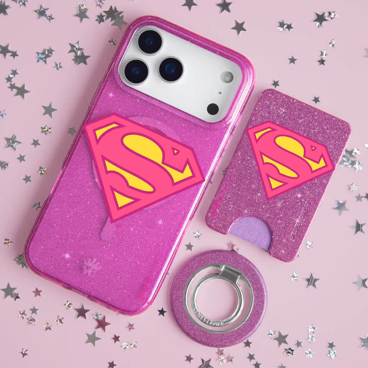 Supergirl Stardust Glitter MagSafe Wallet