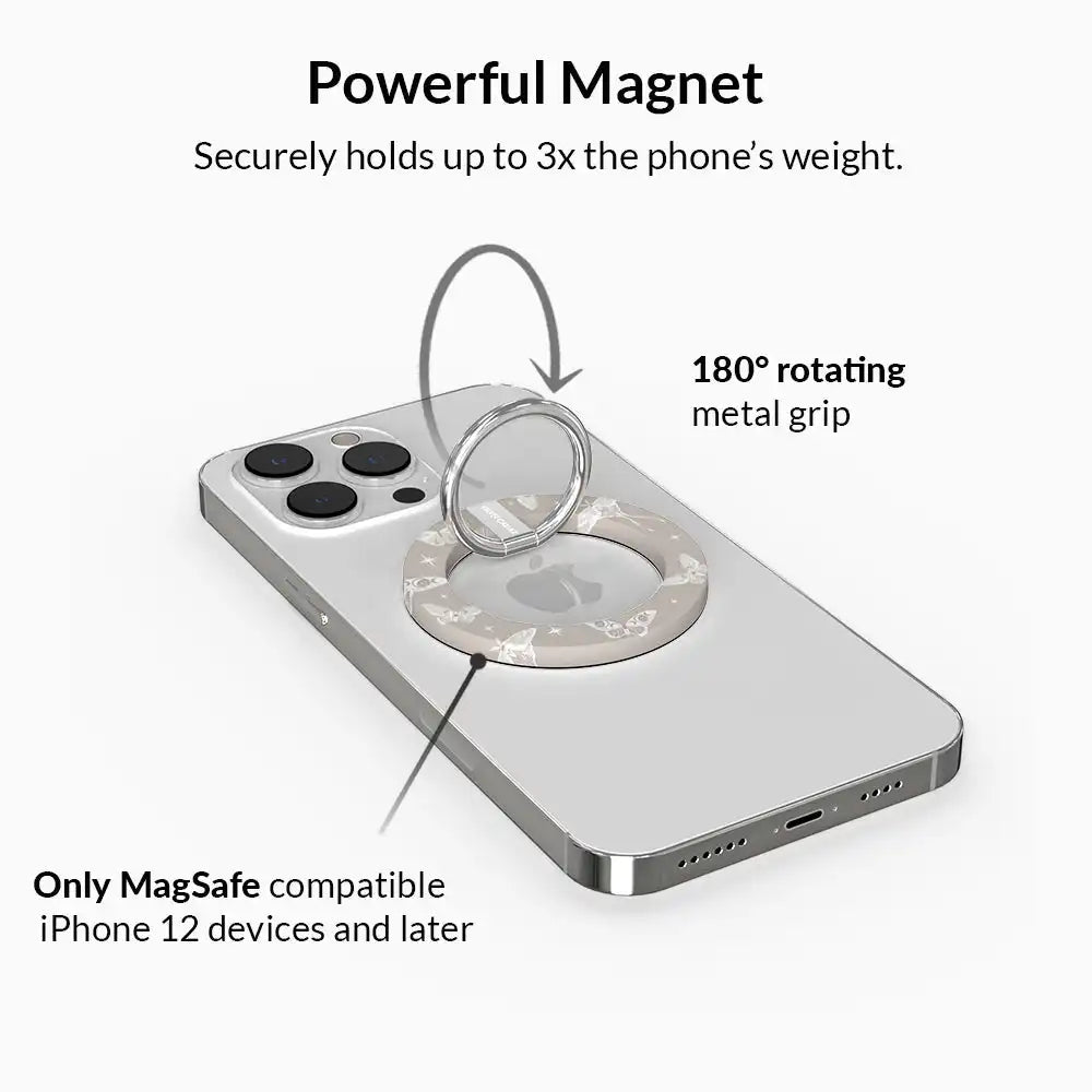 Moonlight Moths MagSafe Grip Ring