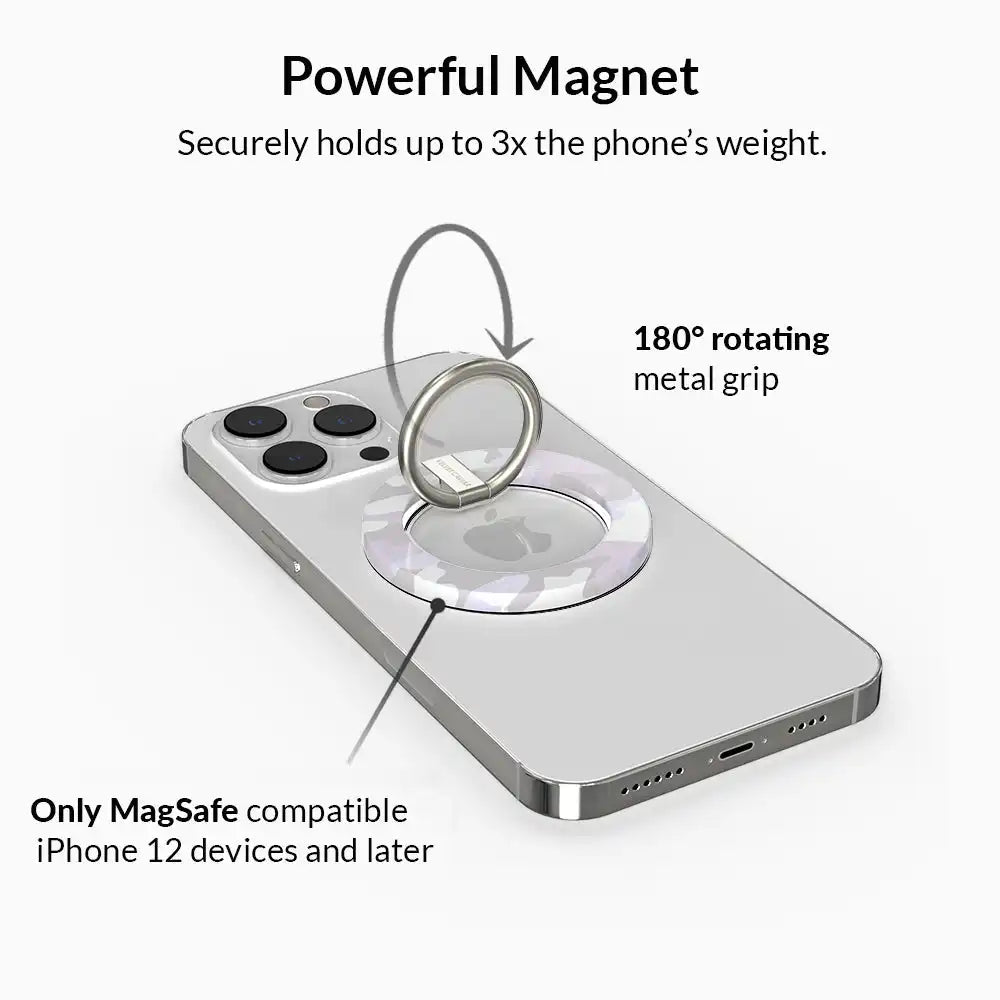 White Camo MagSafe Grip Ring