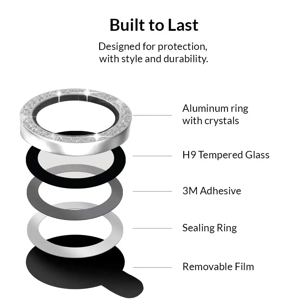 Crystal Glam Camera Lens Protector for Samsung