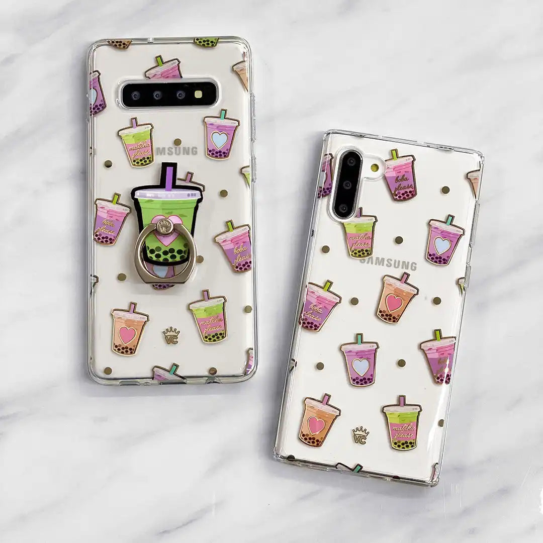 Matcha Samsung Galaxy Case Clear