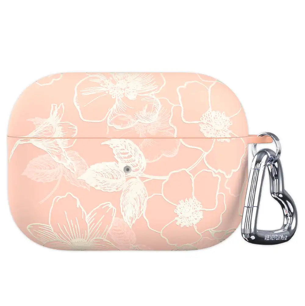 Peach Blossom Floral AirPod Case