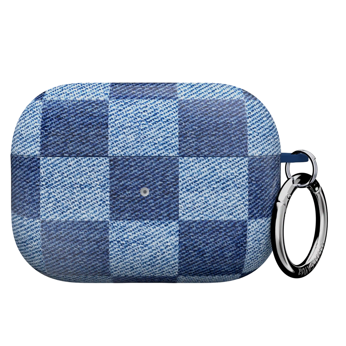 Denim Vibe Checkered AirPod Case