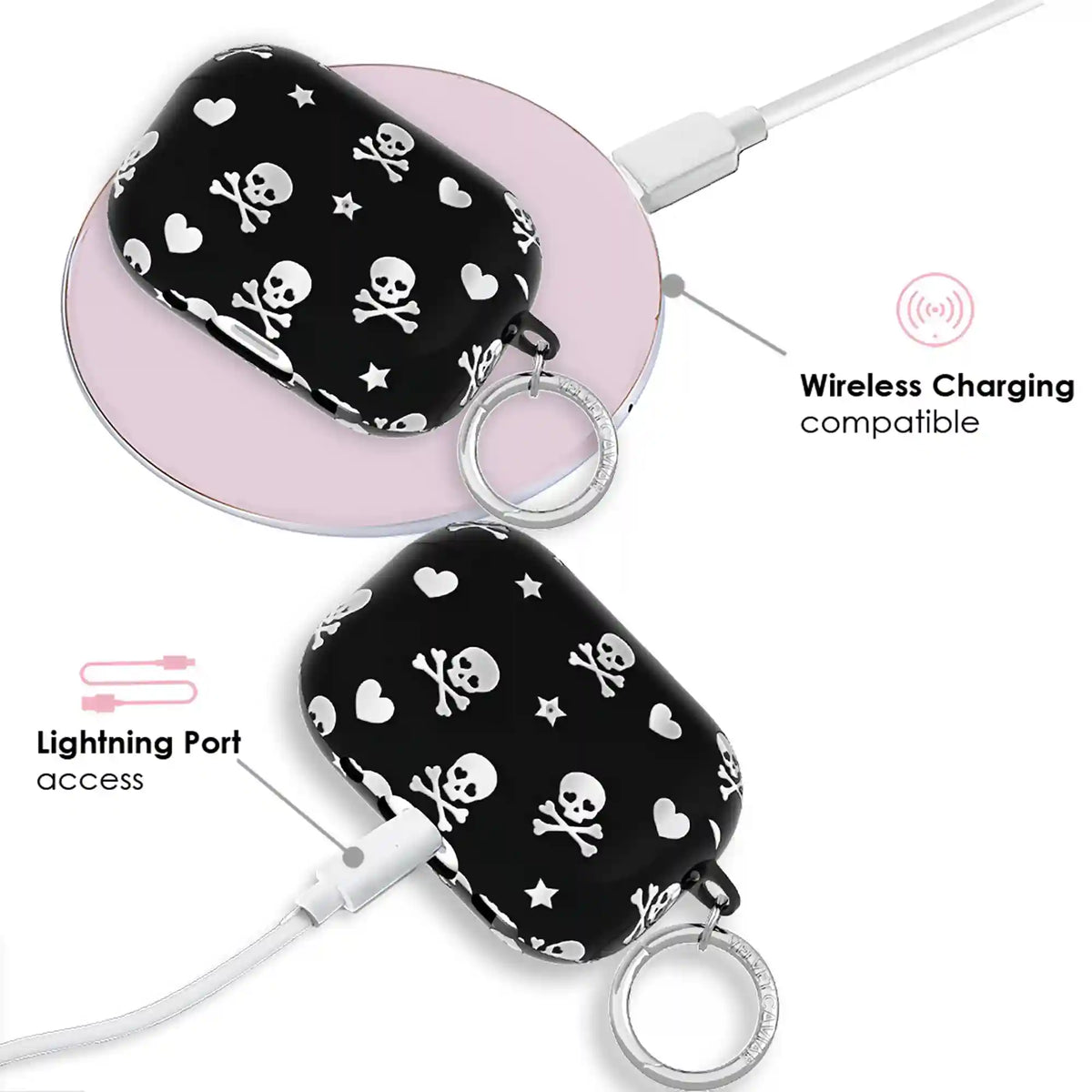 Chrome Skulls AirPod Case