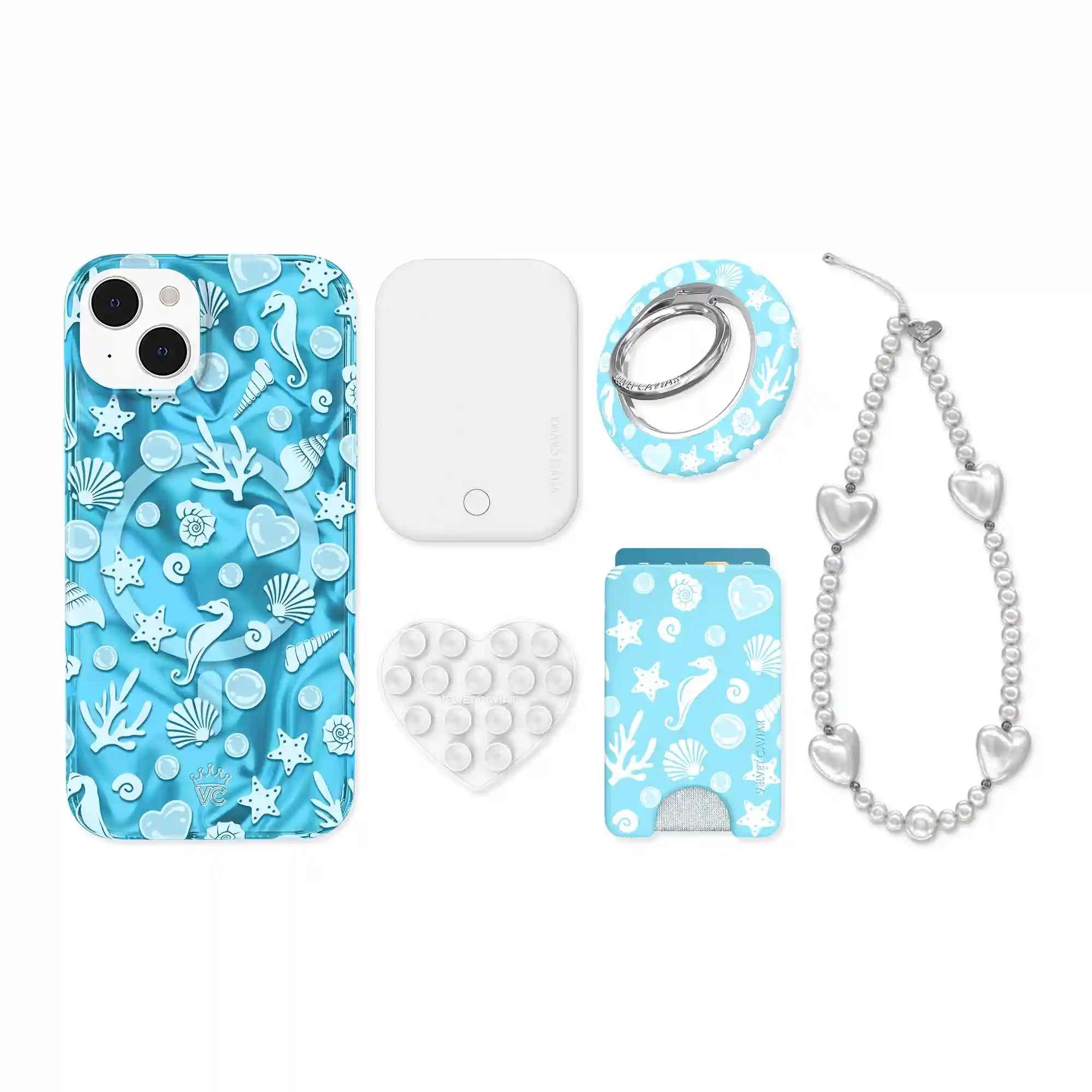 Aquamarine Holo iPhone Bundle Set