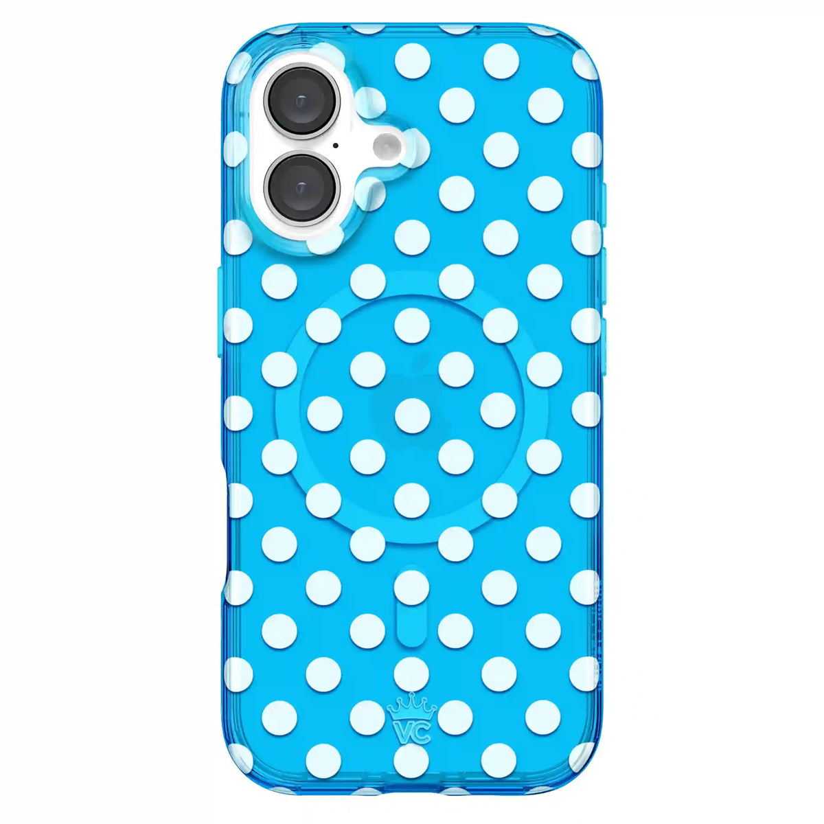 Aquamarine Polka Dot iPhone Case