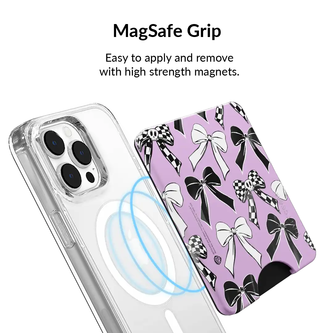 Beetlejuice Bows MagSafe Wallet