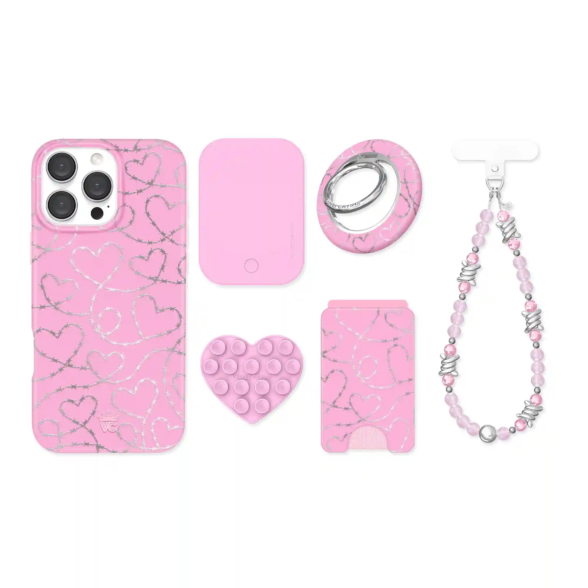 Barbed Wire Chrome Hearts iPhone Bundle Set