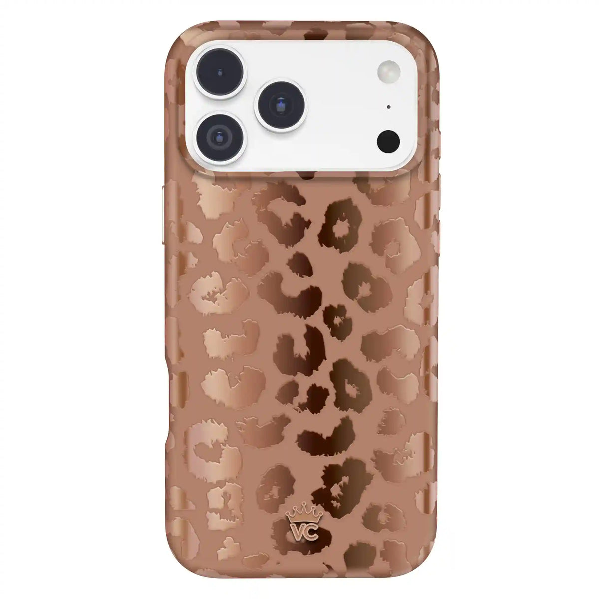 Bronze Chrome Leopard iPhone Case