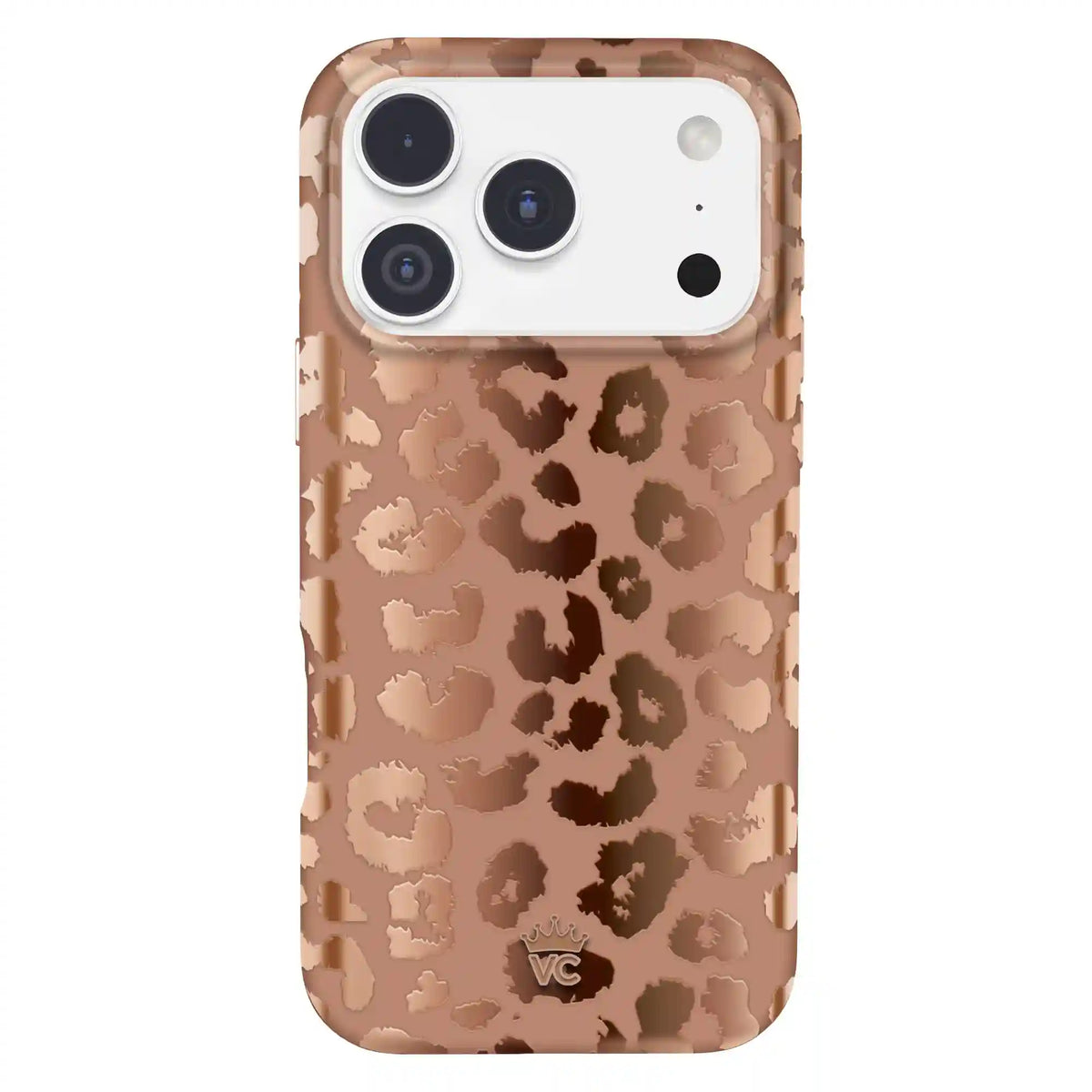 Bronze Chrome Leopard iPhone Case