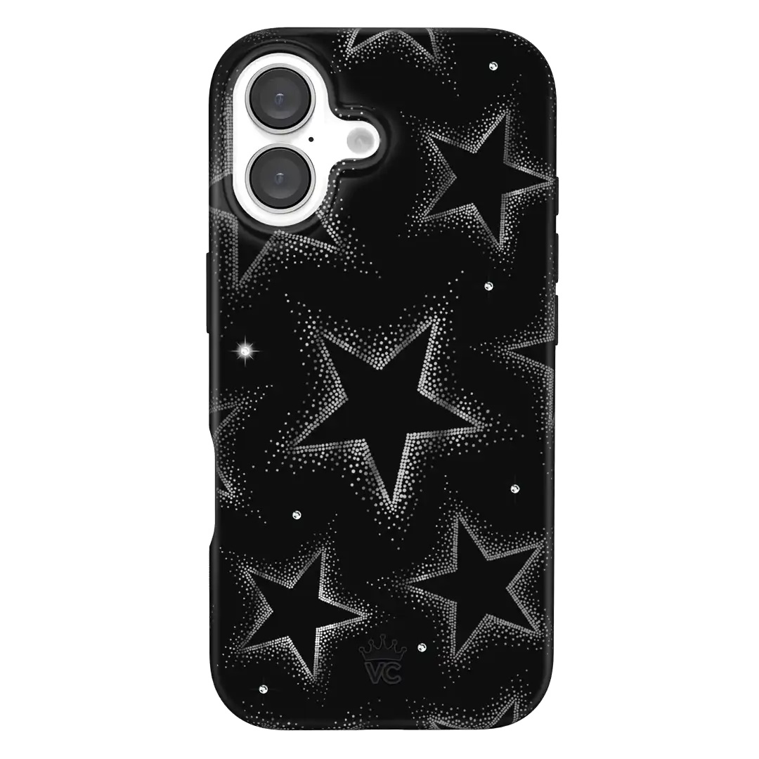 Crystal Chrome Stars iPhone Case