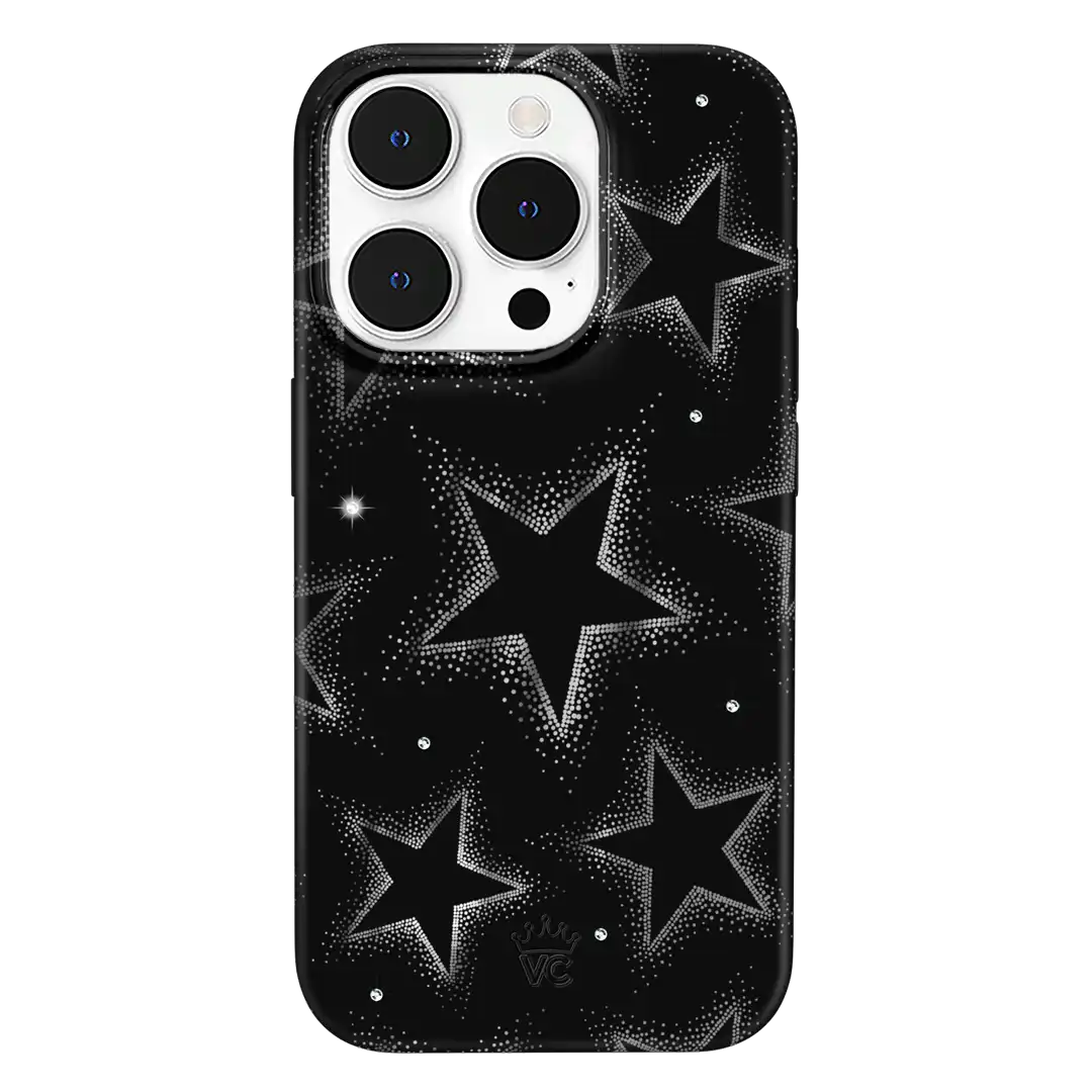 Crystal Chrome Stars iPhone Case