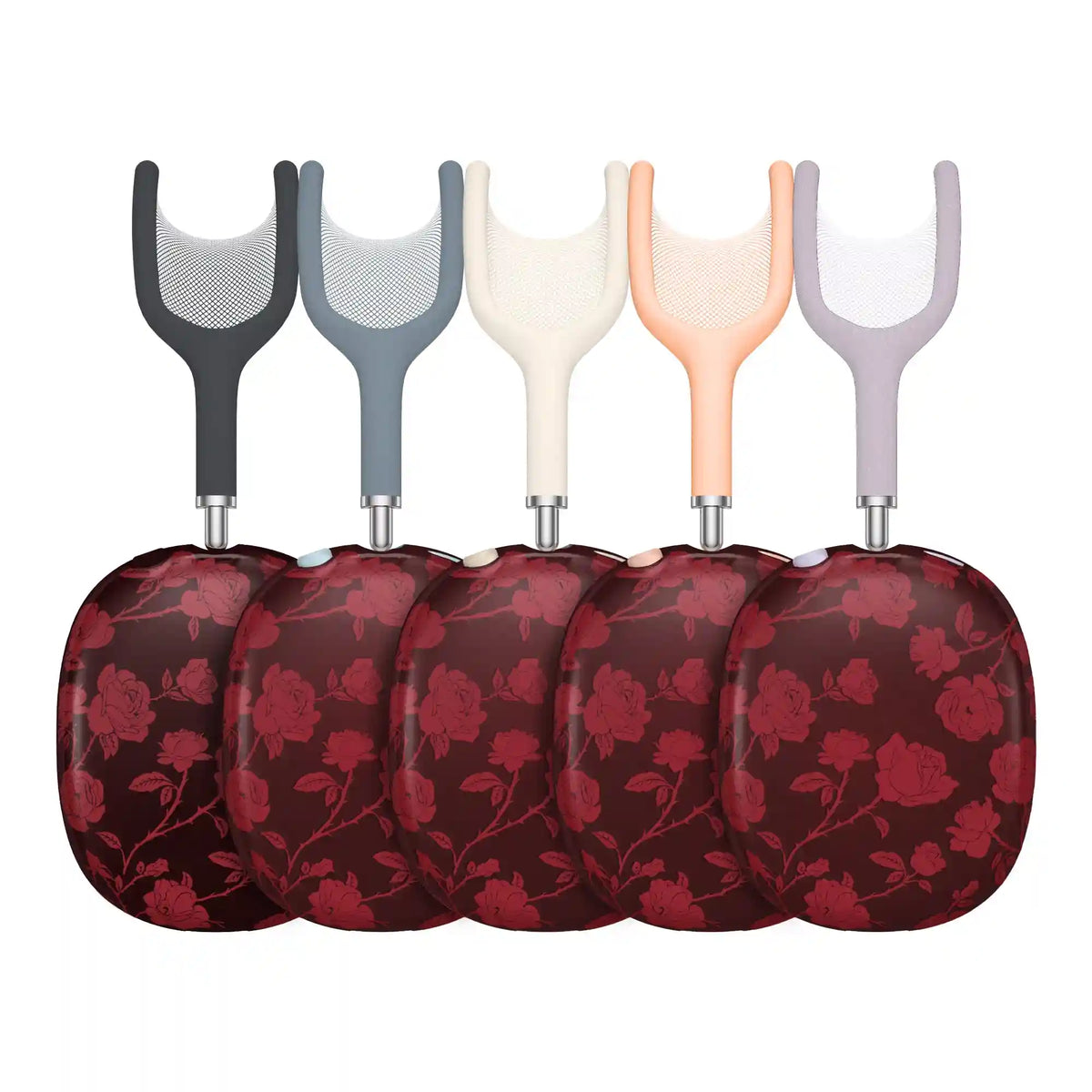 Dark Cherry Floral AirPod Max Case
