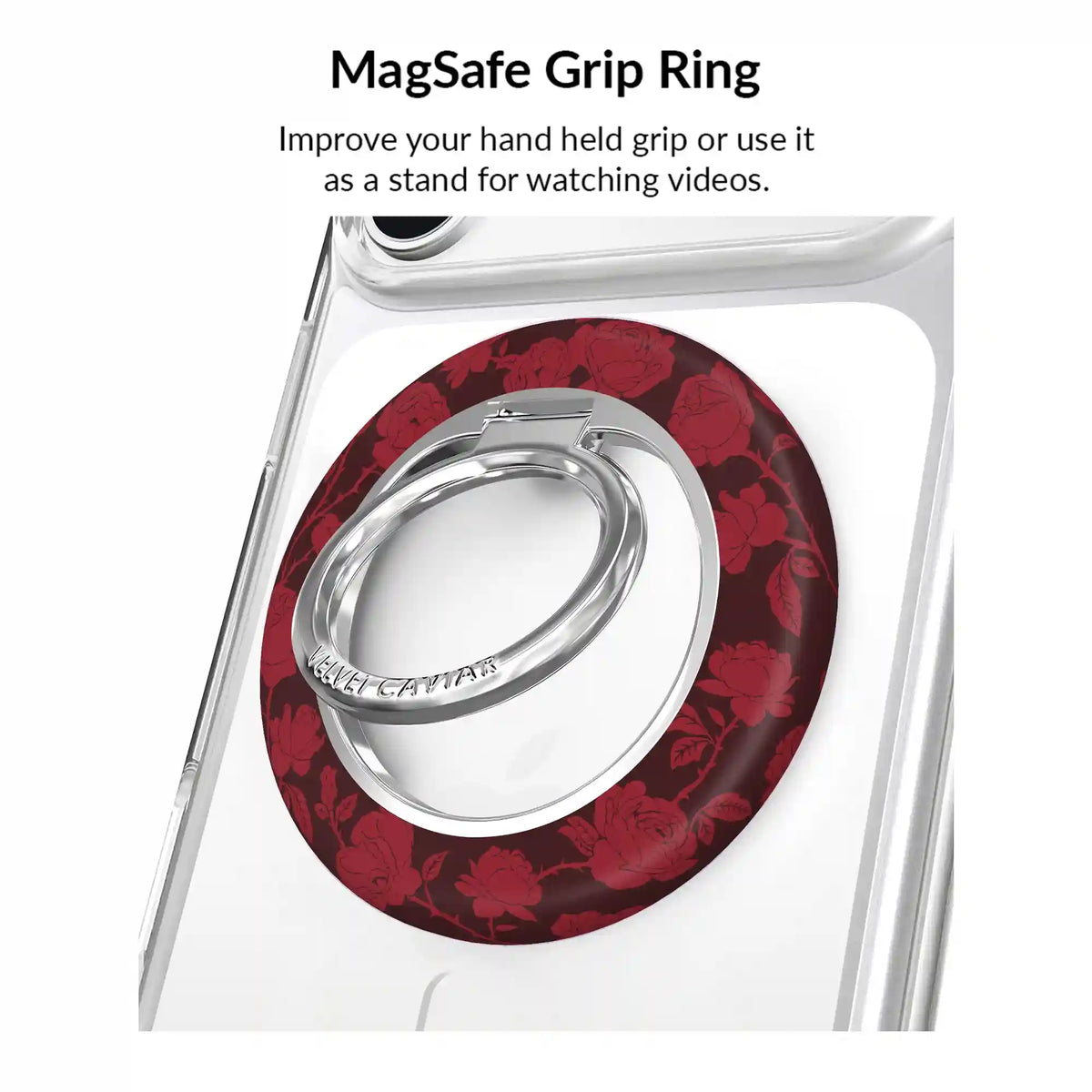 Dark Cherry Floral iPhone Bundle Set
