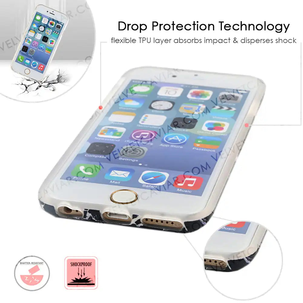Black Panther Marble iPhone Case
