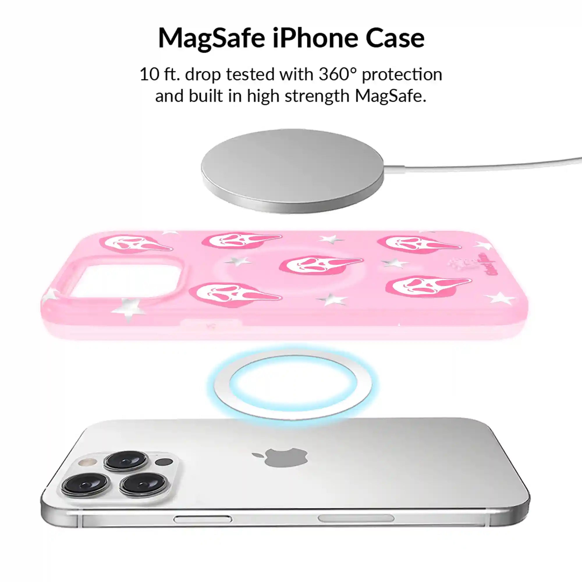 Ghost Face Call Me Pink iPhone Bundle Set