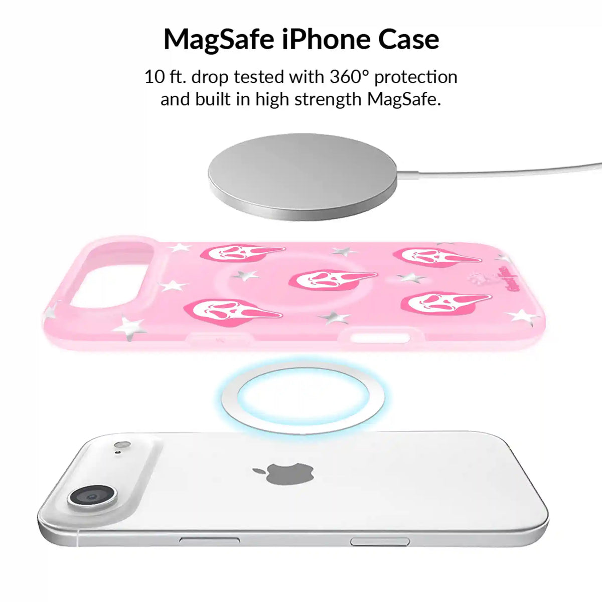 Ghost Face Call Me Pink iPhone Bundle Set