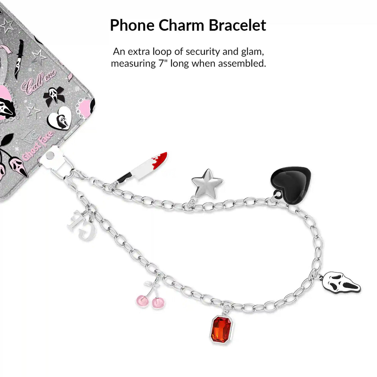 Ghost Face Goth Glitter Samsung Bundle Set