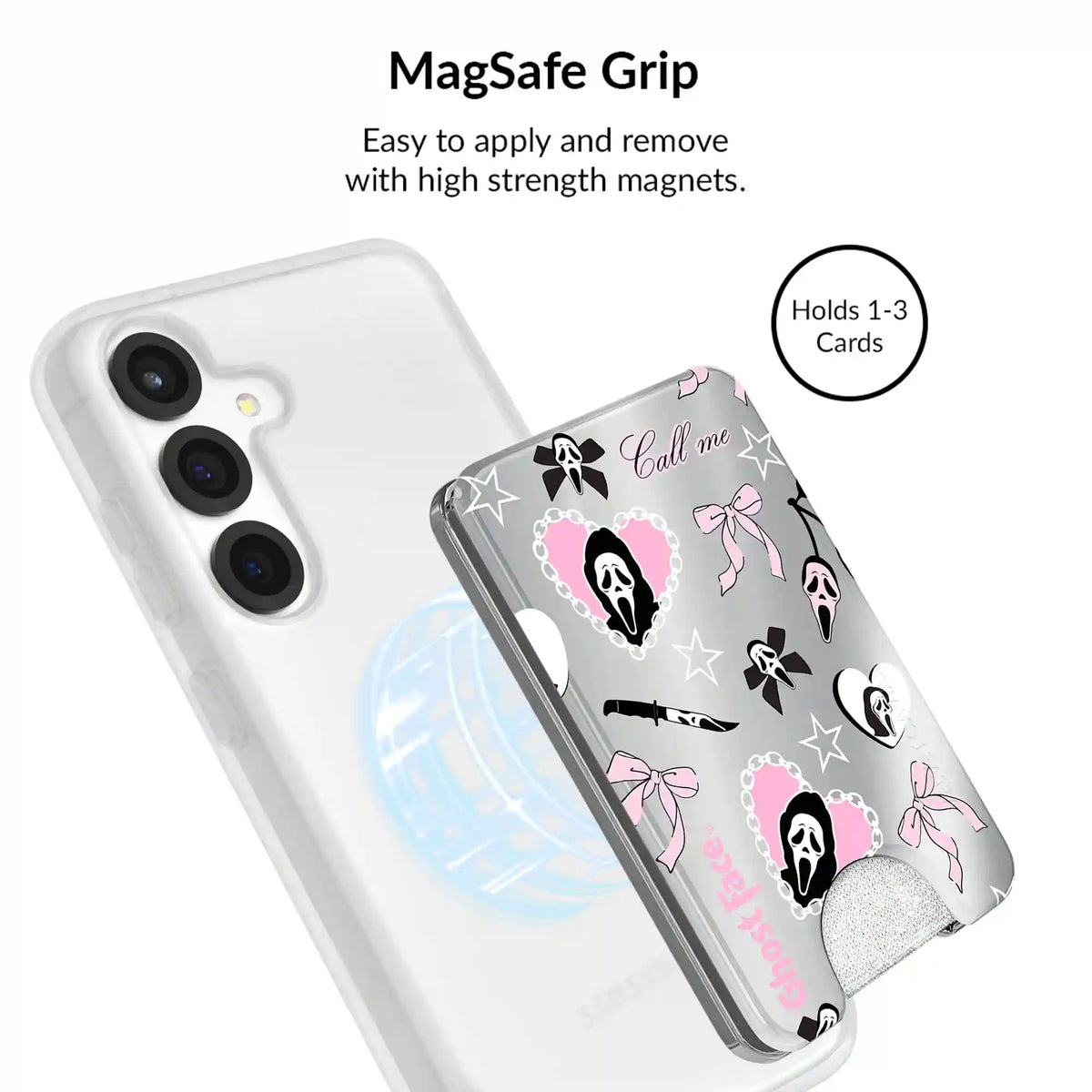 Ghost Face Goth Glitter Samsung Bundle Set