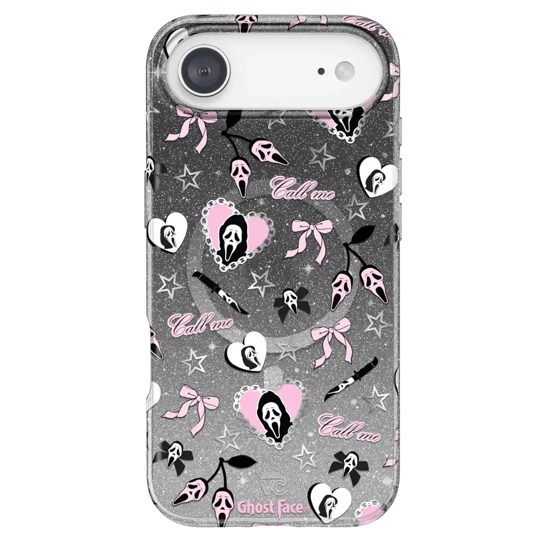 Ghost Face Goth Glitter iPhone Case