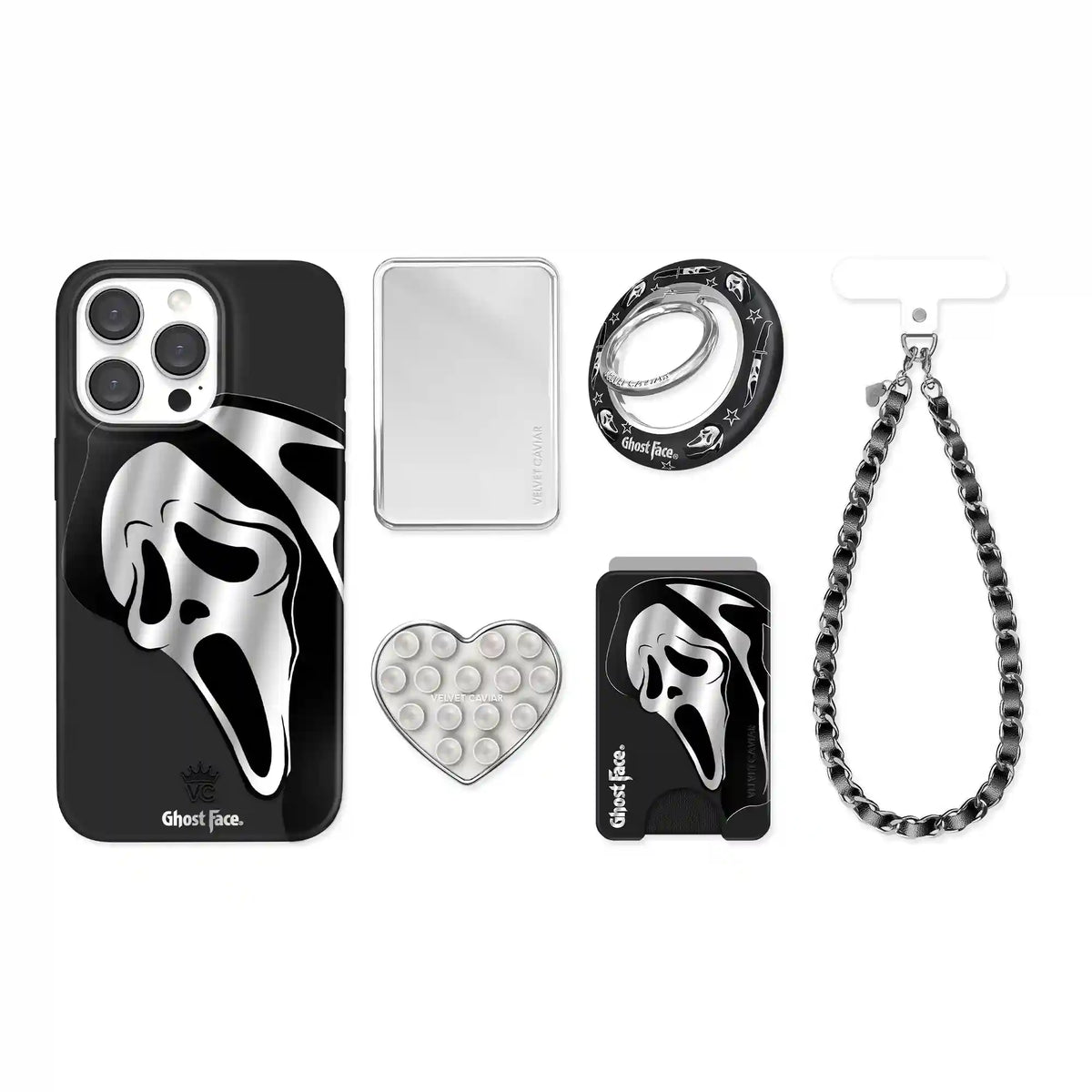 Ghost Face Killer Chrome iPhone Bundle Set