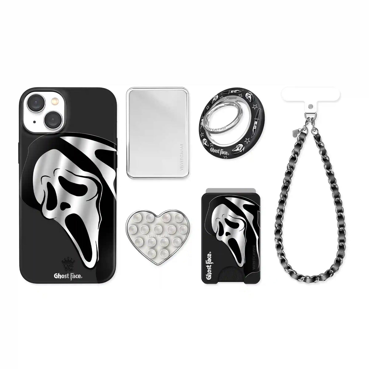Ghost Face Killer Chrome iPhone Bundle Set