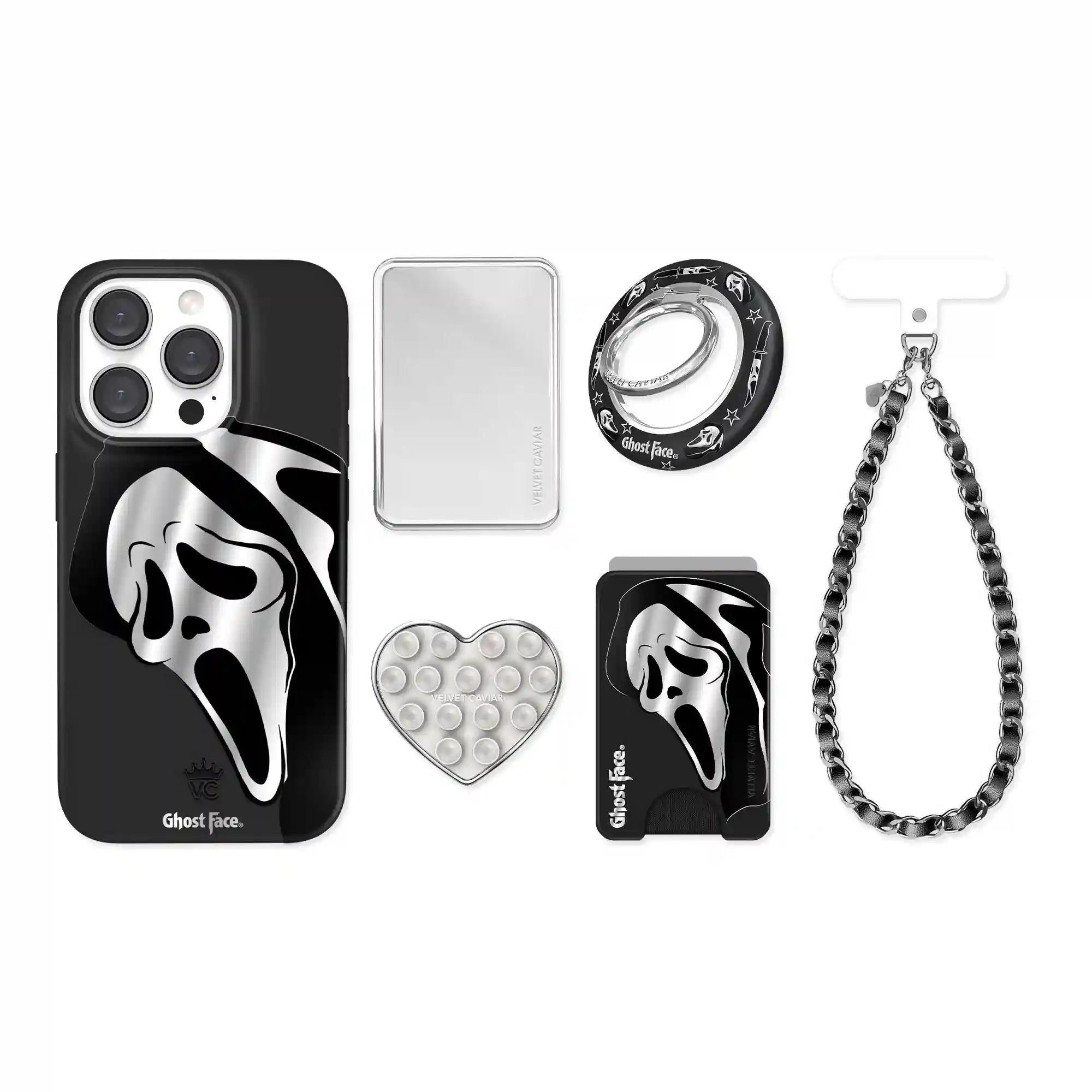 Ghost Face Killer Chrome iPhone Bundle Set