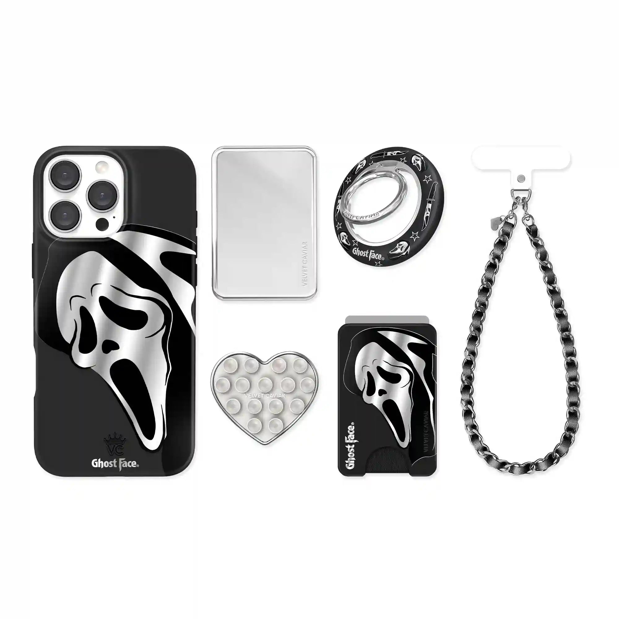 Ghost Face Killer Chrome iPhone Bundle Set